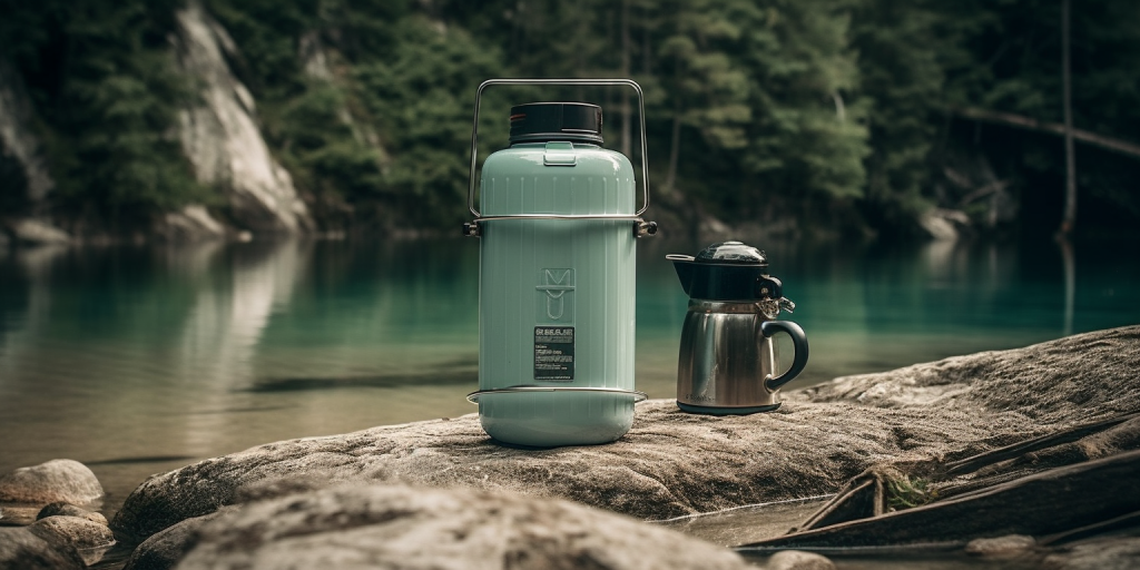 Natuurlijk waterfilteren tijdens het kamperen