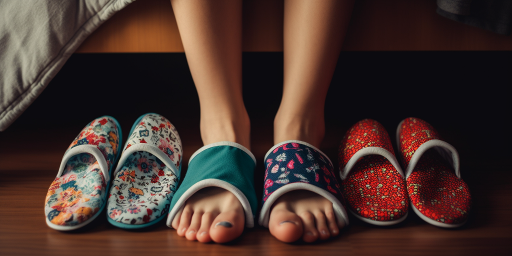 Mijn favoriete slippers tijdens het kamperen