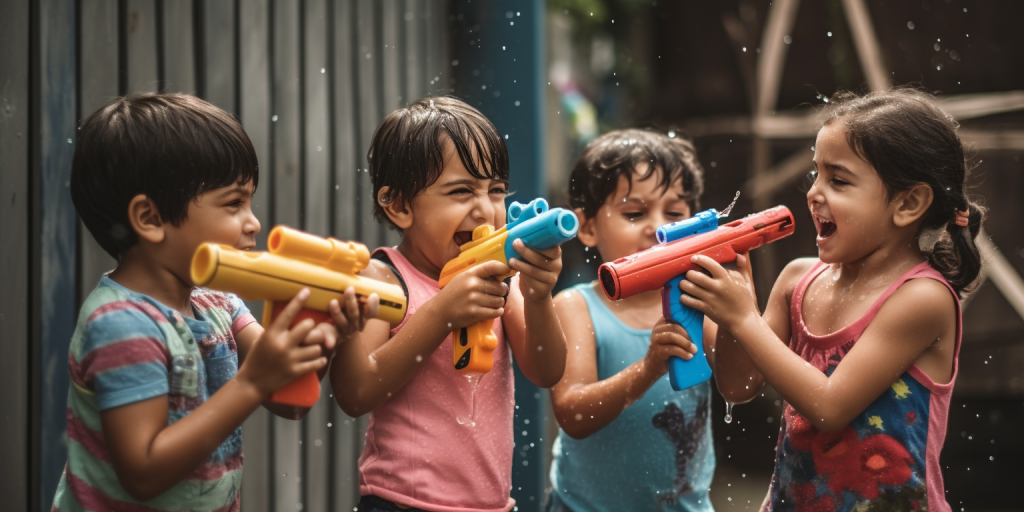 Waterpistolenpret: 10 spelideeën voor kinderen