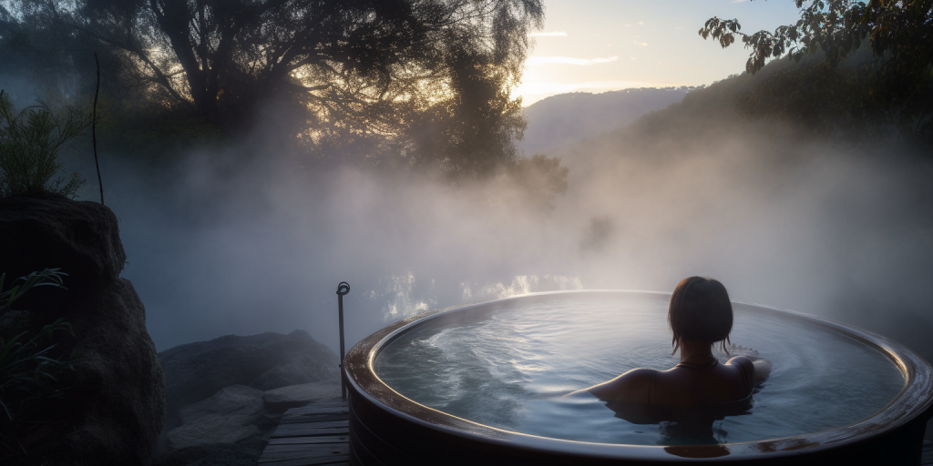 Een warme jacuzzi ervaring