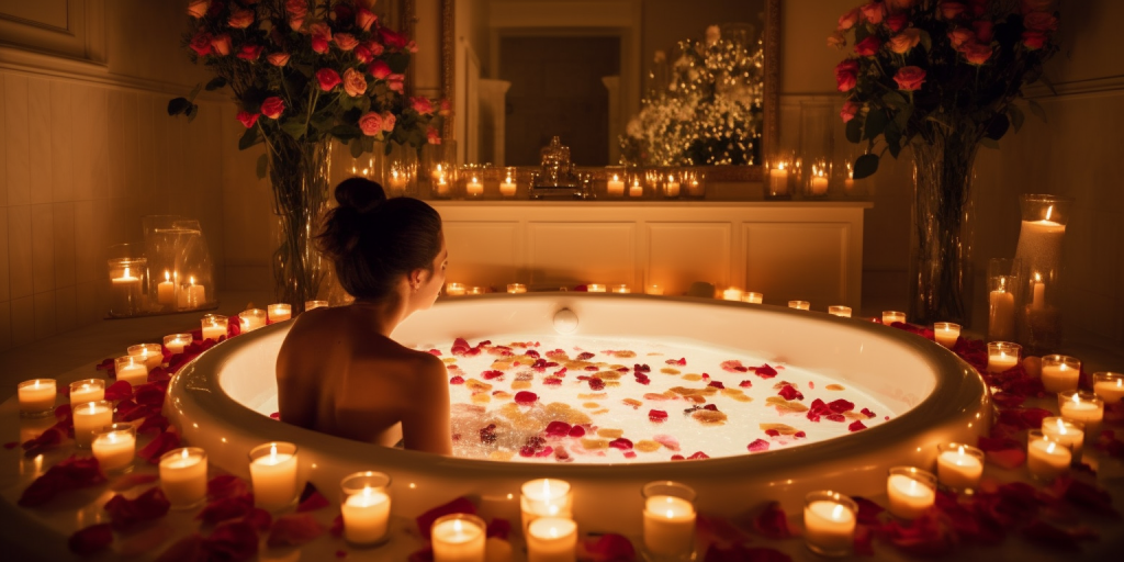 Ontspannen in mijn jacuzzi met wax als extra touch