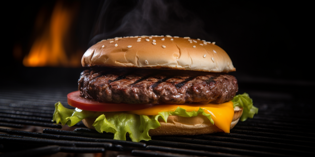 De perfecte hamburger op de barbecue