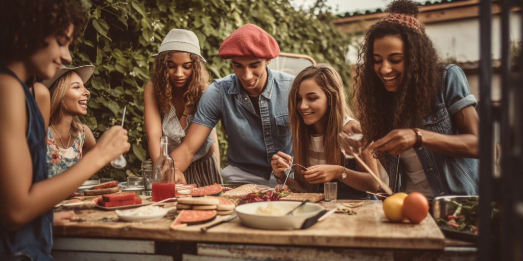 Koken en feesten in de natuur