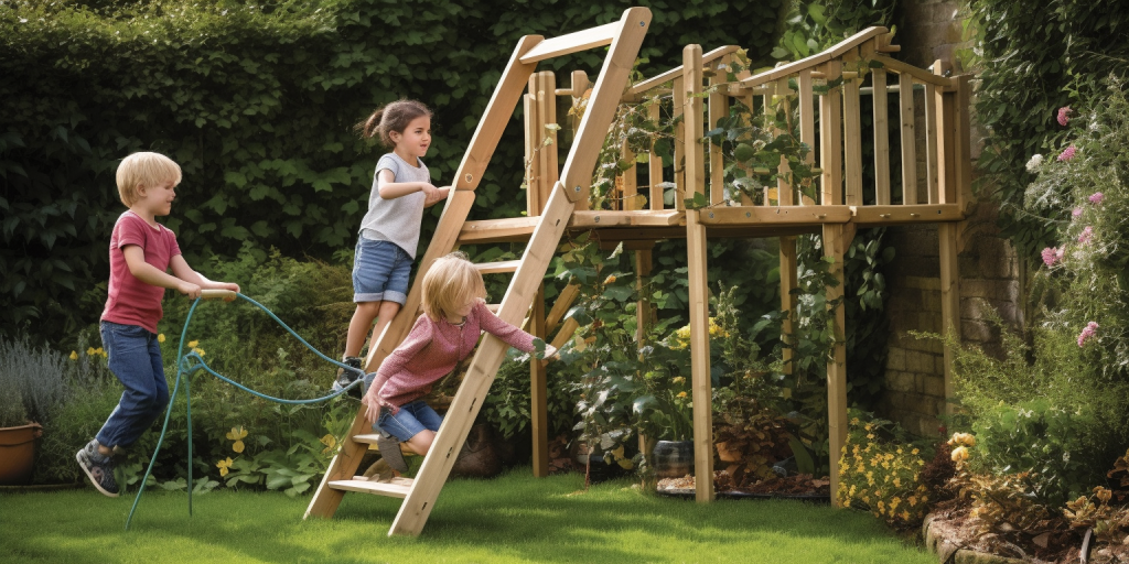 Creatief kinderplezier in de tuin met mijn eigen speeltoestel