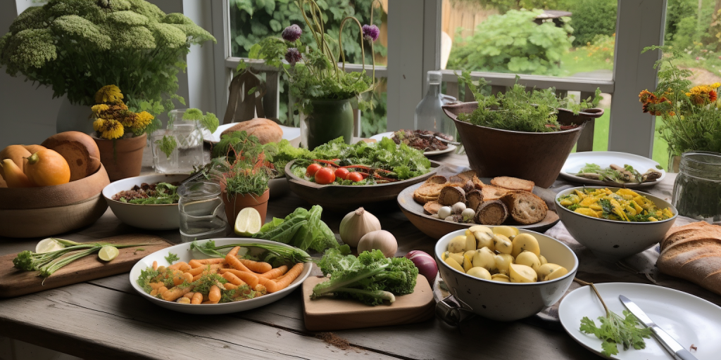 Feestelijk koken met eigen moestuintje en verse kruiden