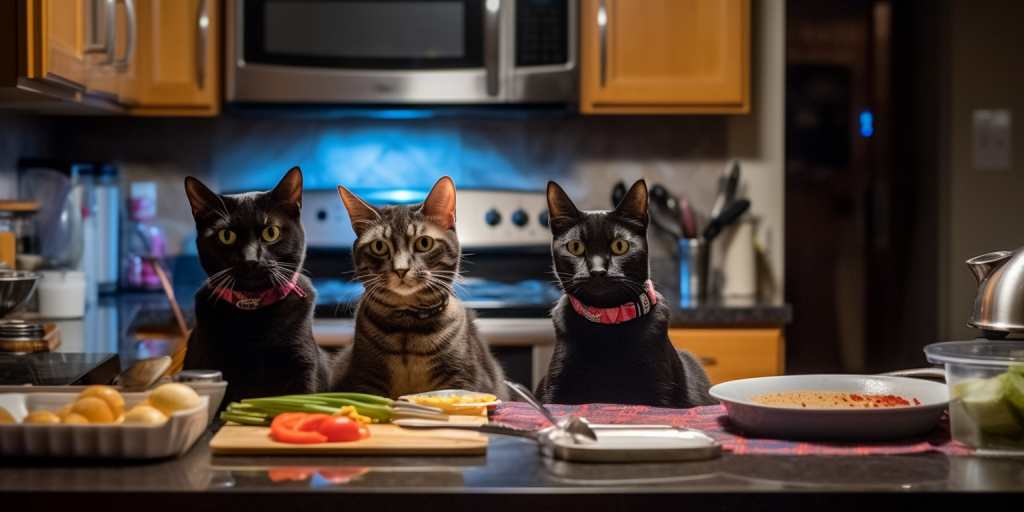 Feestelijk koken met mijn katten