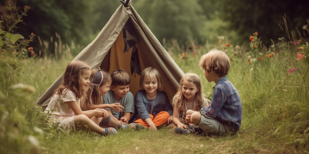 Kamperen met kinderen: creatieve spelletjes in de natuur