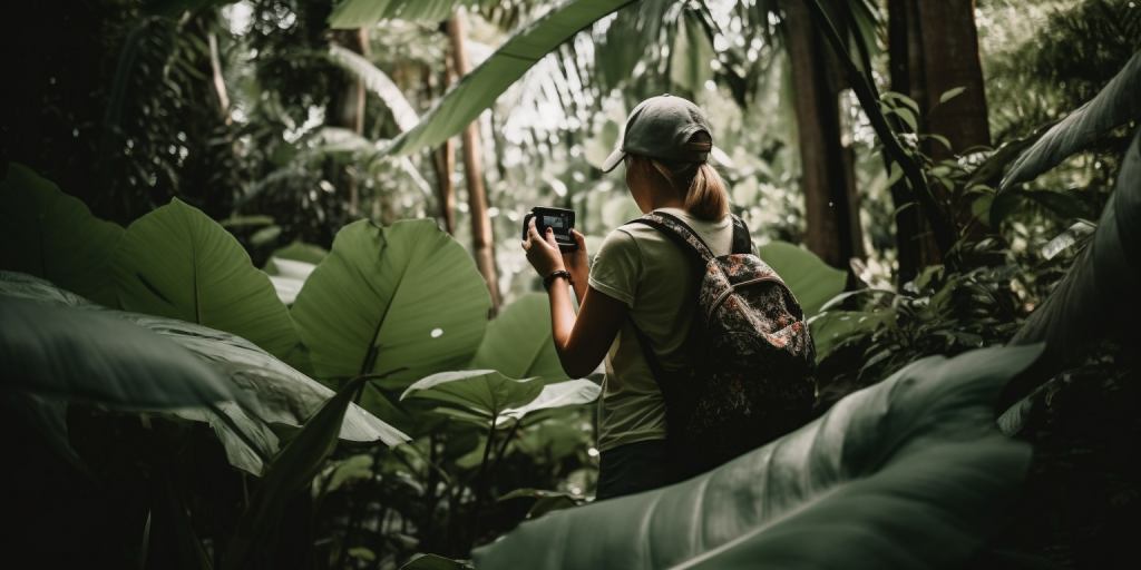 Fietsen en fotograferen in de natuur met mijn Alocasia