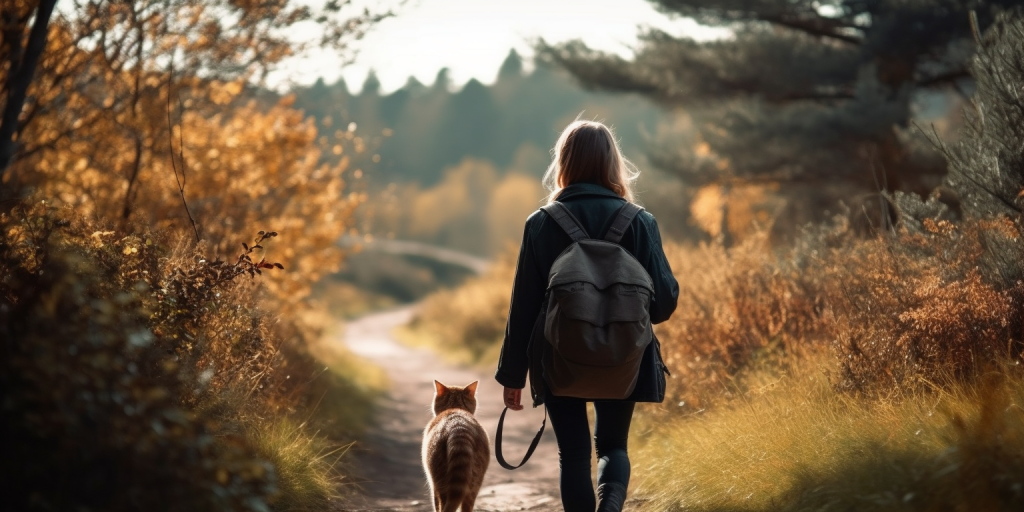 Wandelen met mijn kat: Een creatieve manier om samen van de natuur te genieten