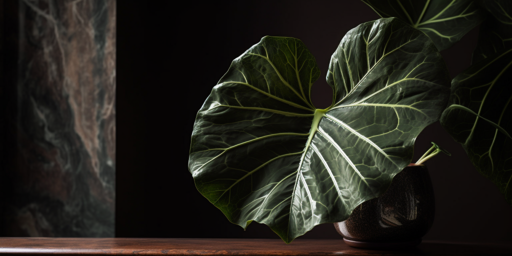 Koken en fotograferen met mijn Alocasia
