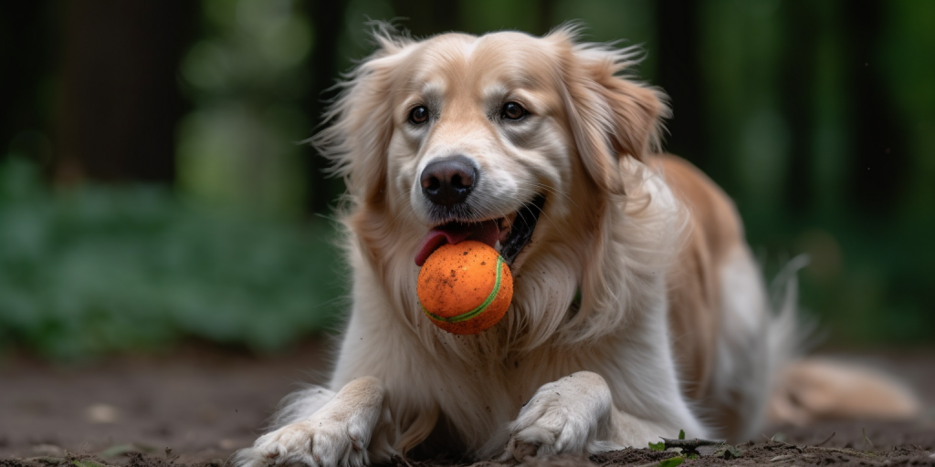 Speelplezier in de achtertuin met mijn trouwe viervoeter