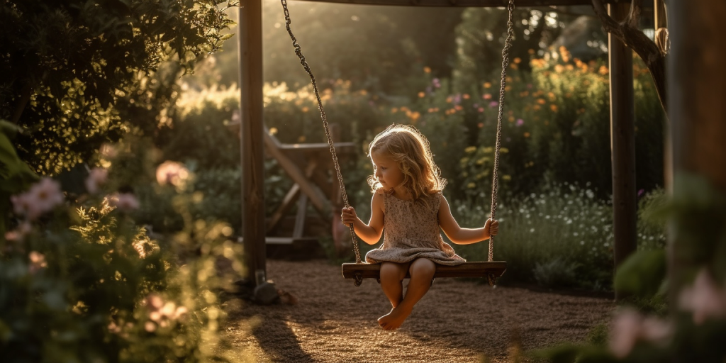 Buitenspelen met creatief speelgoed: schommels en glijbanen in mijn eigen achtertuin