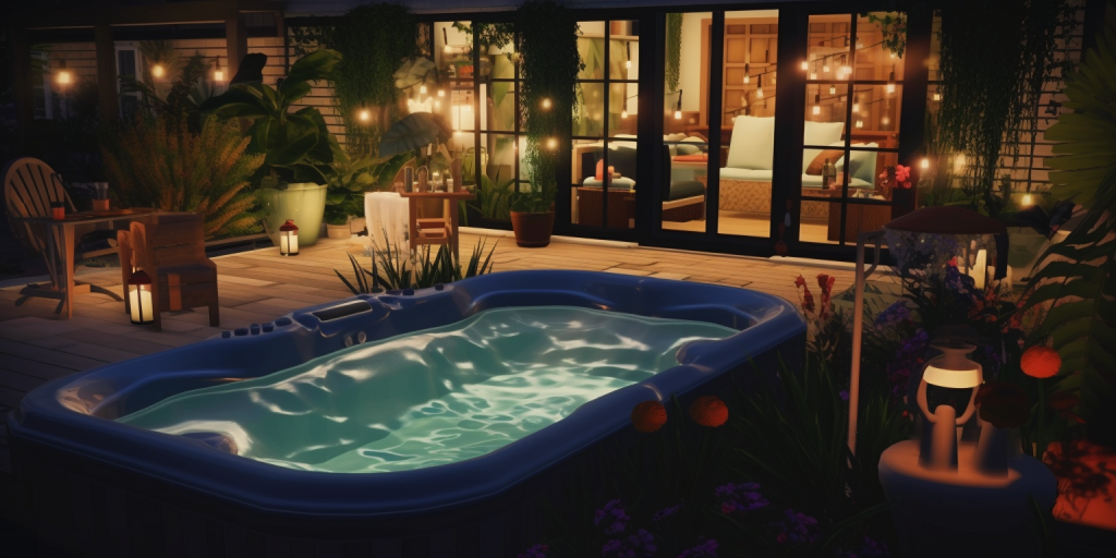 Een ontspannen avond in mijn jacuzzi