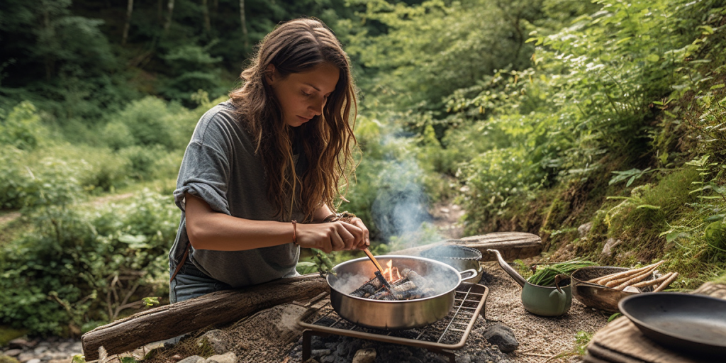Koken en kamperen in de natuur: mijn moestuin avontuur