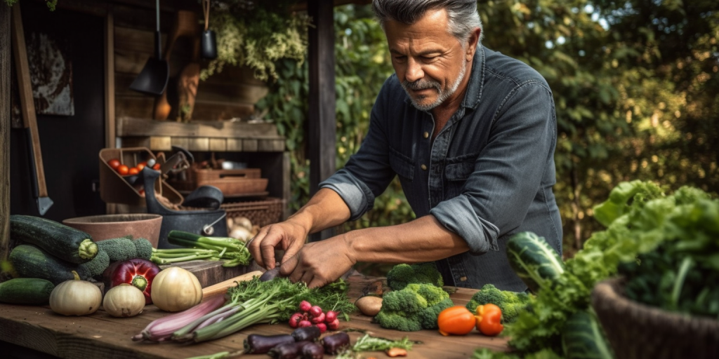 Koken in de Natuur met Zelfgekweekte Groenten en Kruiden