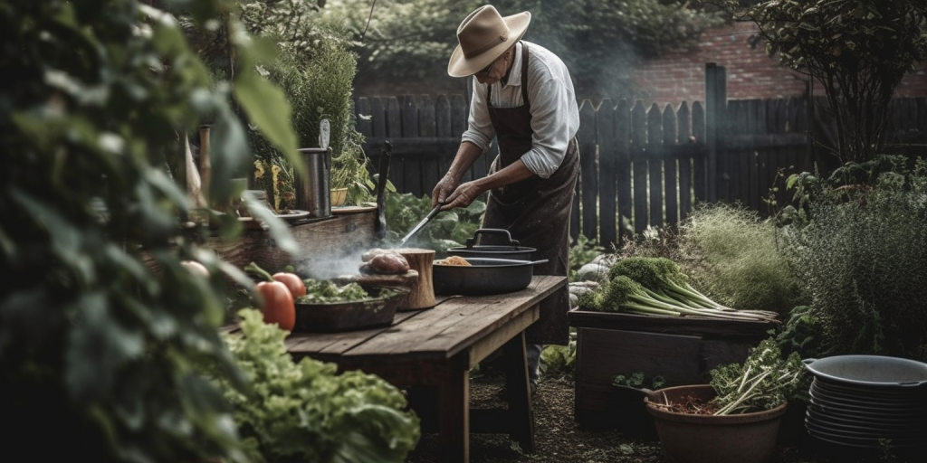 Koken en spelen in mijn moestuintje