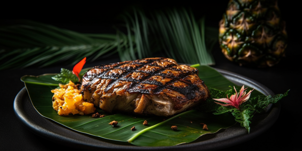 Mijn ervaring met het grillen op een buitenkeuken met Monstera-bladeren