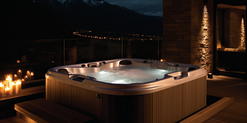 Relaxen in mijn eigen jacuzzi