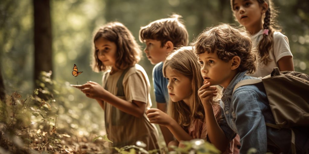 De Magie van Vlinders: Een avontuurlijke wandeling met kinderen in de natuur