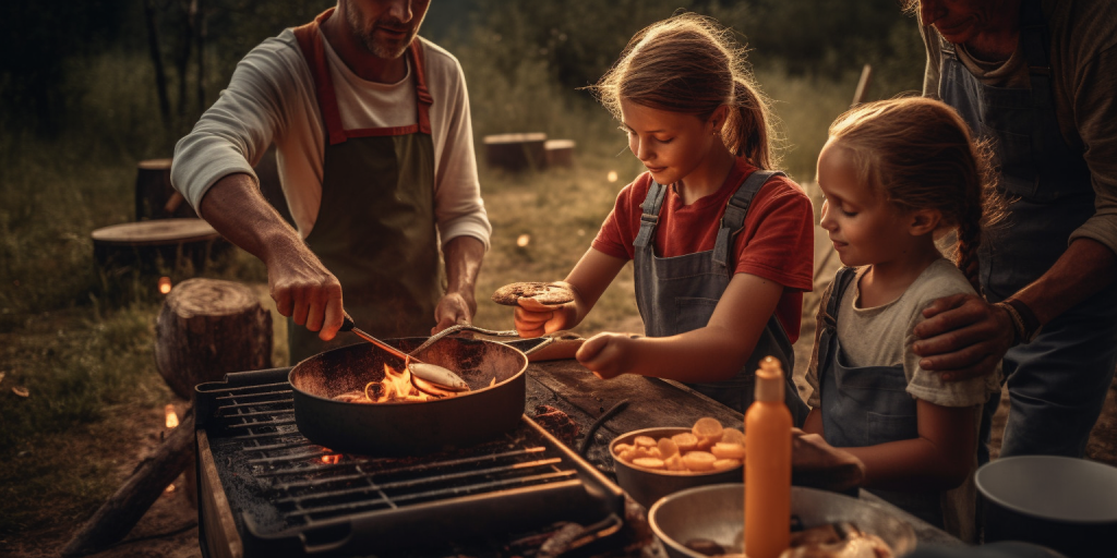 Mijn passie voor buiten koken met kinderen
