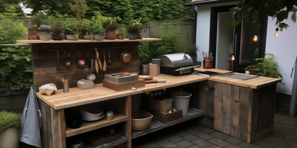 Een tuin vol smaak: mijn ervaring met een zelfgebouwde buitenkeuken