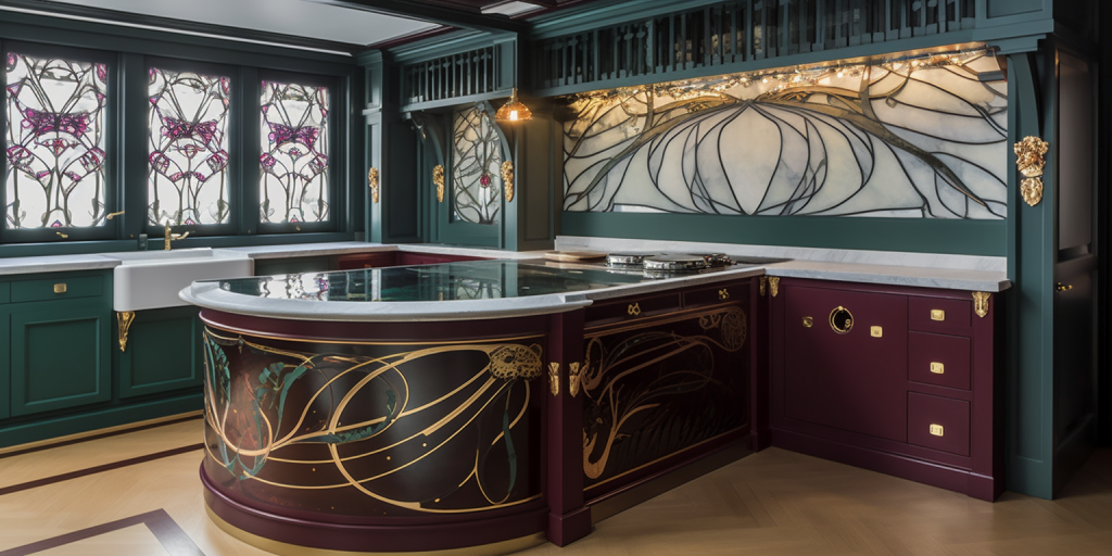 Art Nouveau-stijl in mijn keuken
