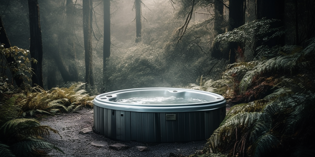 Bubbelbaden in de natuur