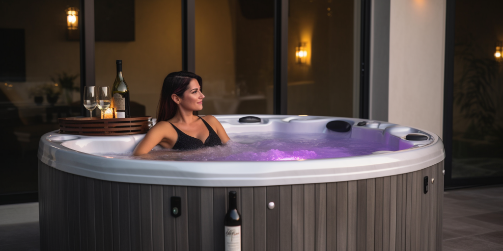 Heerlijk ontspannen in mijn eigen jacuzzi